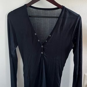 Negative Underwear Whipped Henley in Black